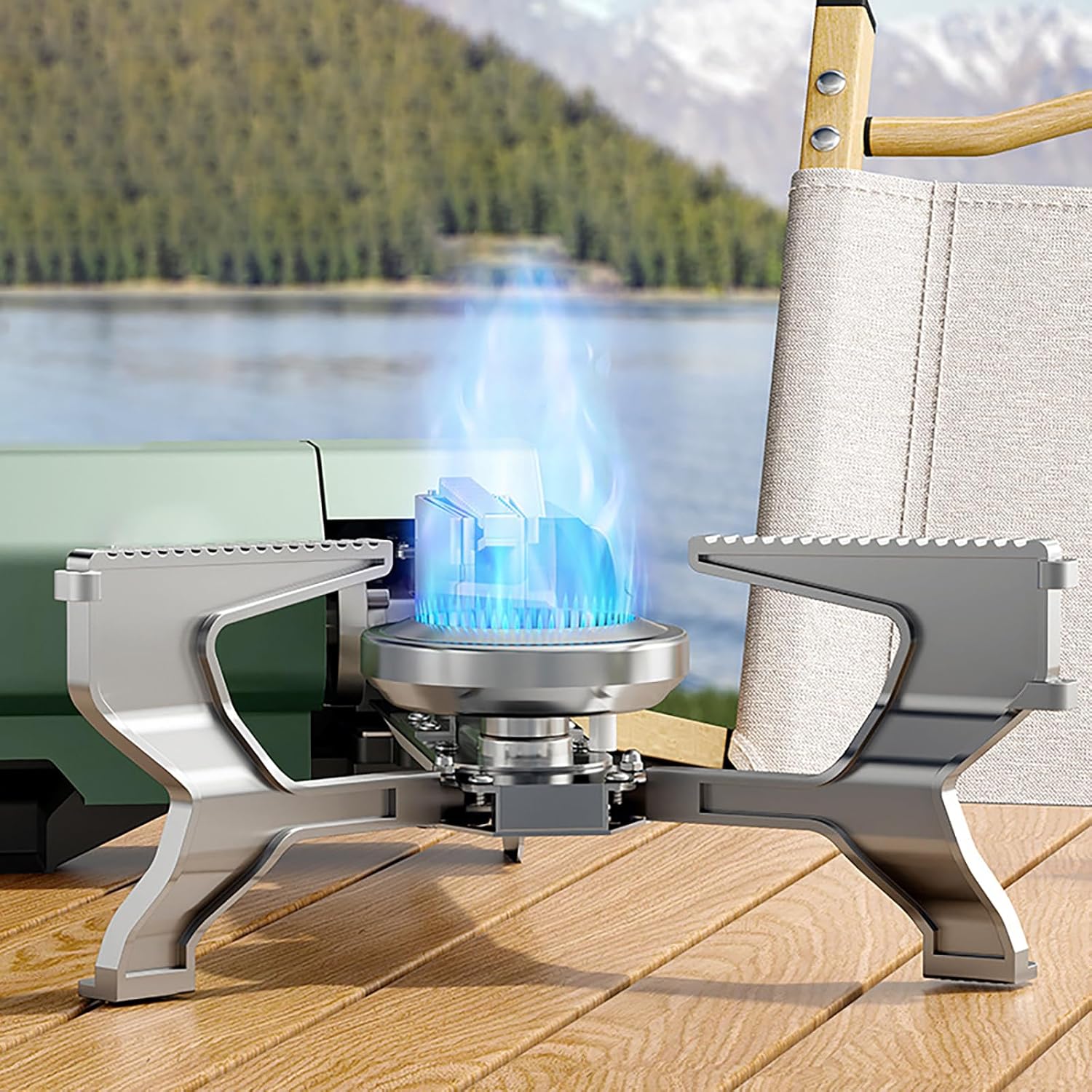 Luxshin Portable Folding Camping Gas Stove